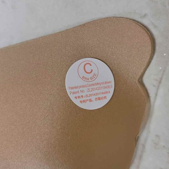 Self Adhesive Bra C Cup Backless Winged Goddess Nude - Picture 5 of 11